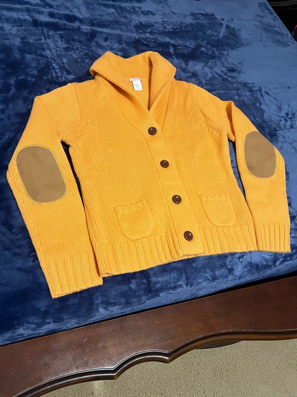 NWOT J.Crew 100% Cashmere Chunky Shawl Collar Cardigan Sweater - Men's Large